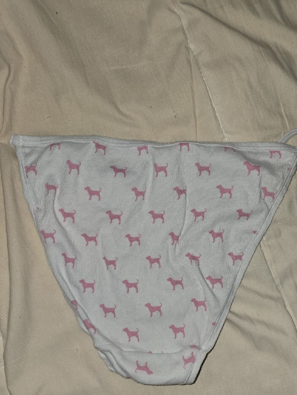 Womens' Pink, Navy Blue & Maroon Dog-Print Cotton Briefs - 3 Pack - Picture 7 of 7